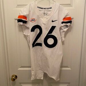 Devin Darrington Virginia UVA Cavaliers Football Team Issue Nike White Jersey